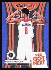 2019-20 NBA Hoops Premium Stock Rui Hachimura We Got Next  Blue Prizm #23