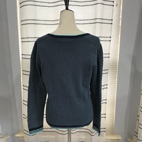 Maglione Brooks Brothers donna LG ProSport maglia blu Supima Tenniscore Preppy - Foto 6 di 9