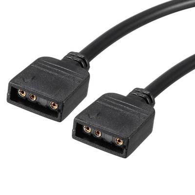 50cm Length ARGB Splitter Cable Female to Female 3 Pin Extension Wire, 2Pcs
