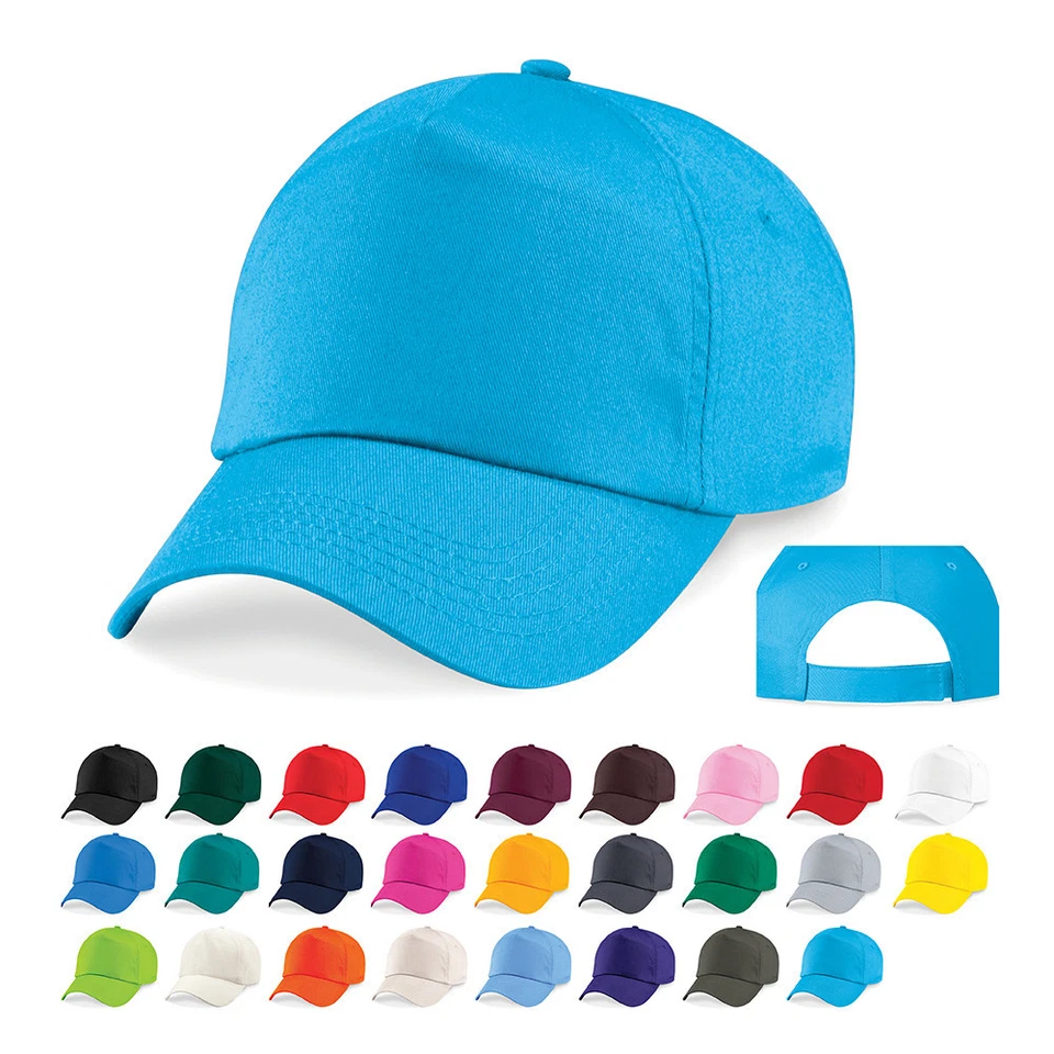 BASEBALL-CAP Kappe Original 5 Panel Cap Klettverschluss NEU Beechfield CB10