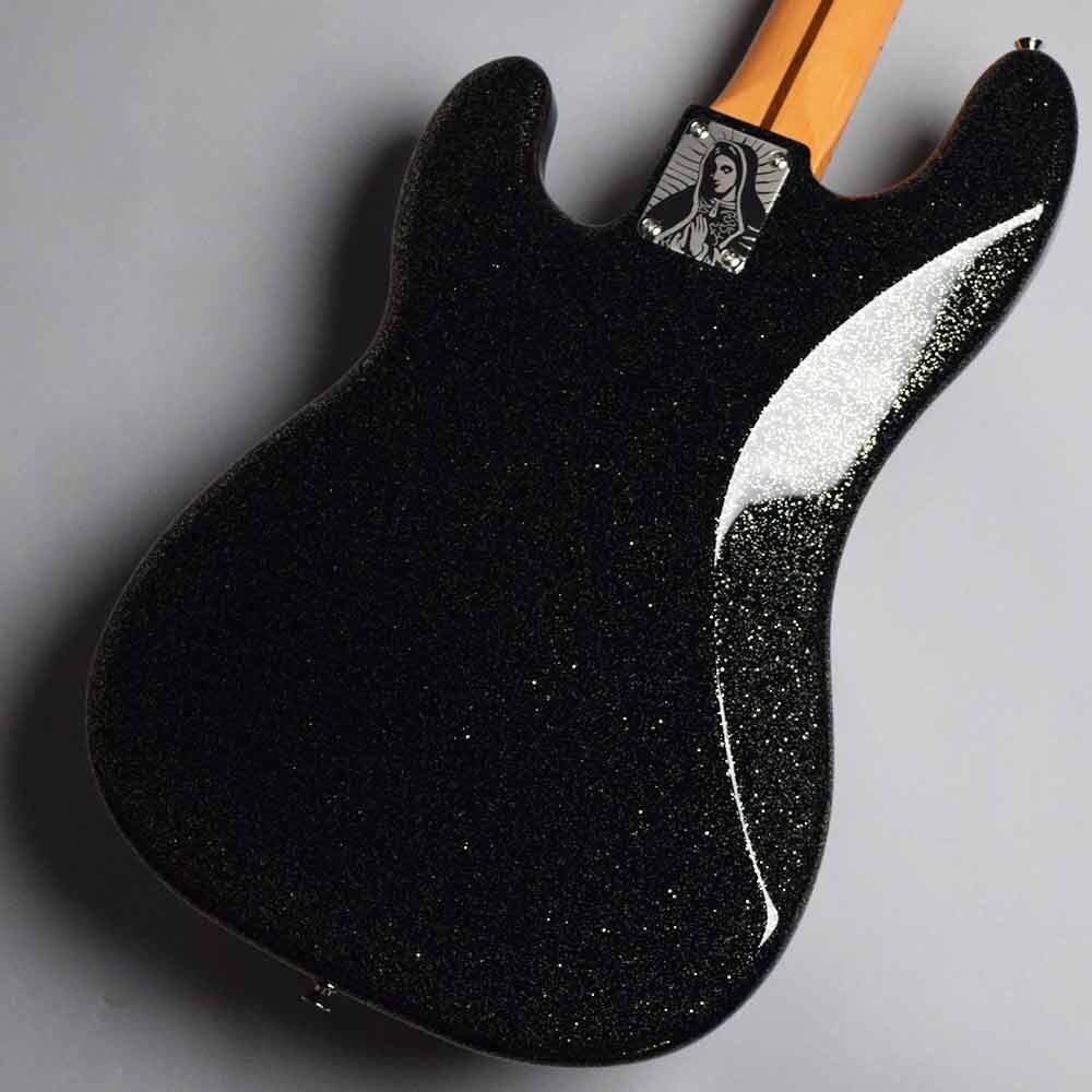Fender Japan Precision Bass Black Gold Electric Bass LUNA