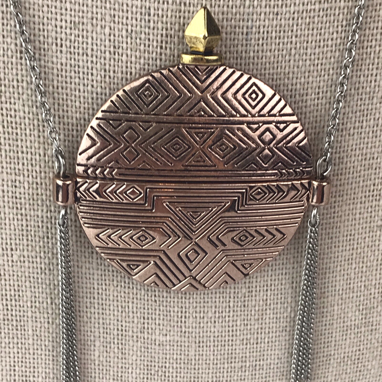 House of Harlow 1960 Mosiac Aztec Tassel Long Necklac… - Gem