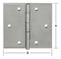 Vormann TüR-Scharnier Kantig 70 X 70 Mm Edelstahl Rostfrei (V2A) - 10503070