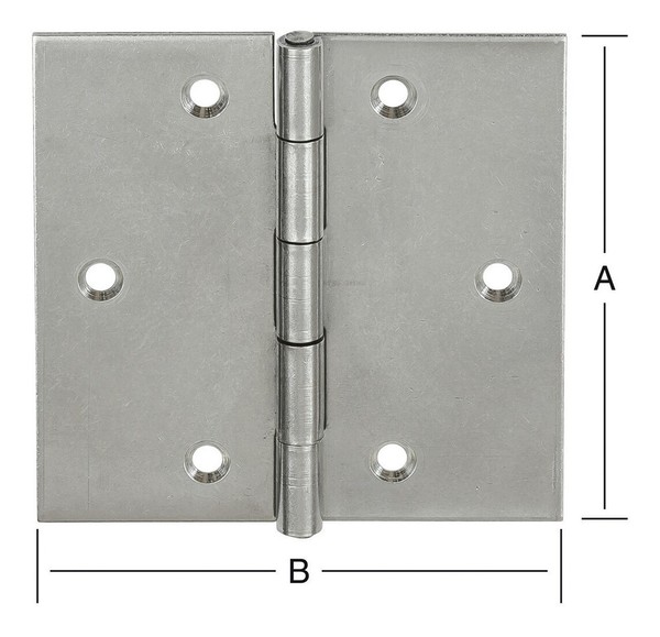 Vormann TüR-Scharnier Kantig 70 X 70 Mm Edelstahl Rostfrei (V2A) - 10503070-image