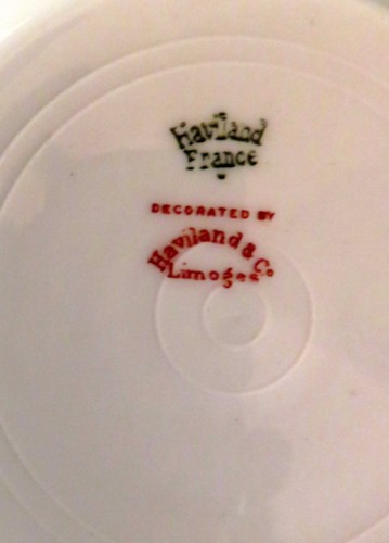 c. 1901 Haviland Limoges (Silver Anniversary) Fruit/Dessert (Sauce) 5" Bowl(s) - Picture 5 of 5