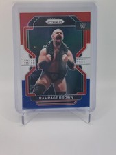 Rampage Brown 2022 PANINI WWE PRIZM - RED WHITE BLUE PARALLEL SP