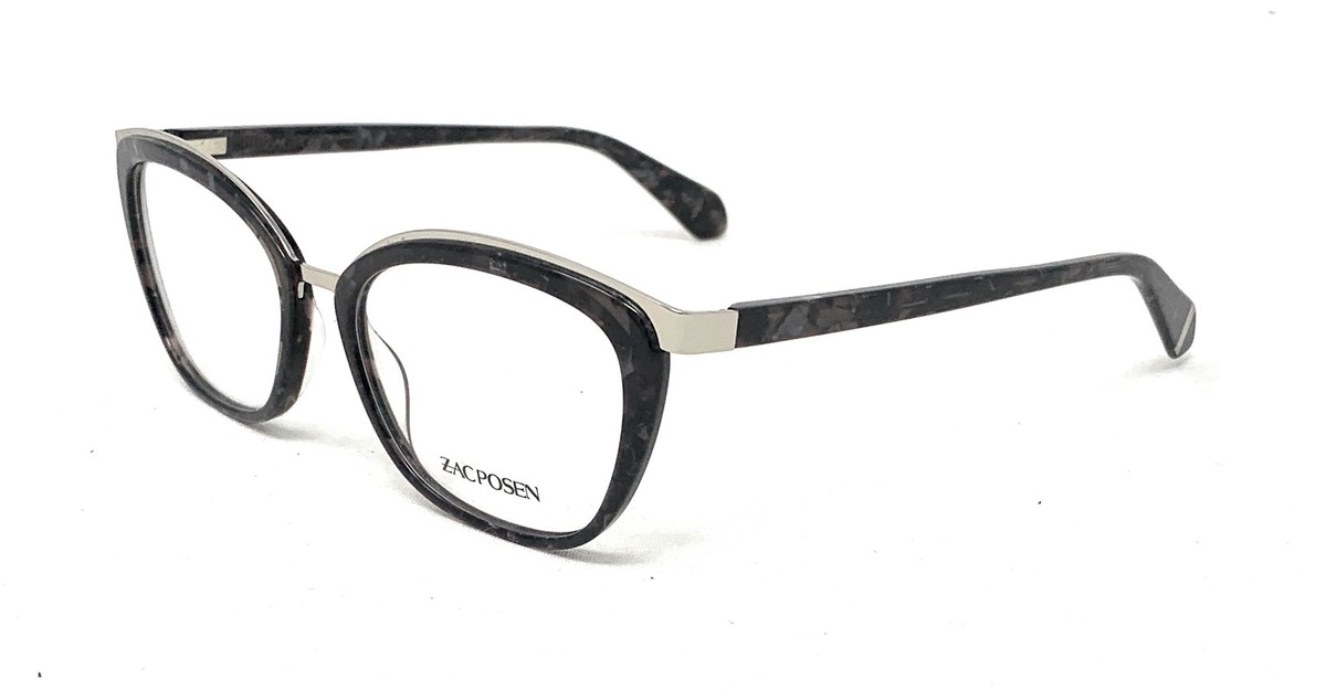 New ZAC POSEN Women\'s Cat Eye Eyeglasses Frames Zeze MI Midnight 53mm Zac Posen - Zeze Eyeglasses for Women – ModaFrames main image 3