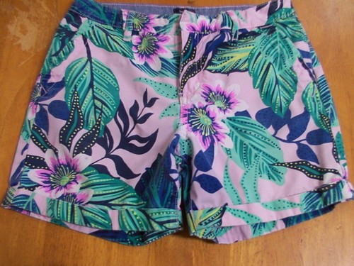 Gap Kids Girls Pink Floral Shorts & Navy Eyelet Top-Sz. XL(12) - Picture 4 of 4