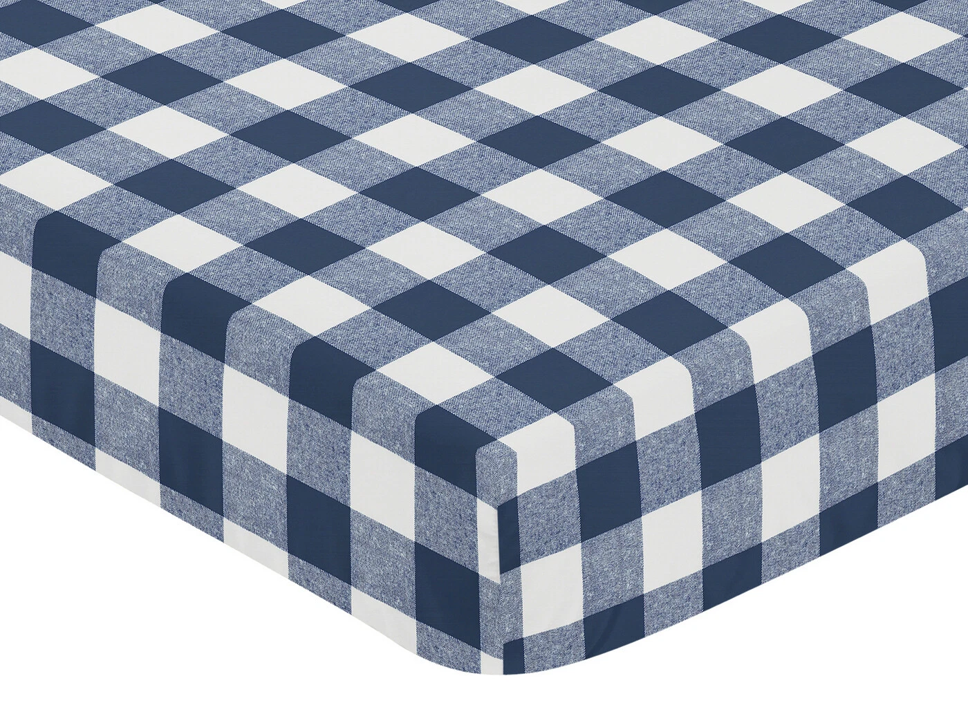 White & Blue Buffalo Check 4pc. Set by Carousel Designs