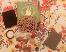 Juego de cristales curativos, kit de cristales de chakra Qallicon