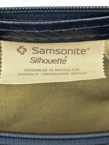 Samsonite Silhouette 15" Carry-On Travel Bag Suitcase Faux Leather W/Strap - Picture 20 of 20