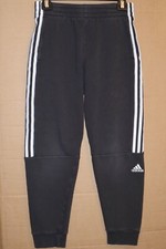Adidas Youth Boys Black Cotton Fleece Jogger Sweatpant - Large 14/16
