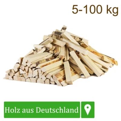 Anmachholz Anzündholz Brennholz Kaminholz Holz Kiefer 5-100 kg Kamin Flameup