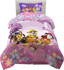 Paw Patrol "Flower Doggies" Kids Reversible Bed Set-AB09CFFMDXR7, AB09CFX5T4X4