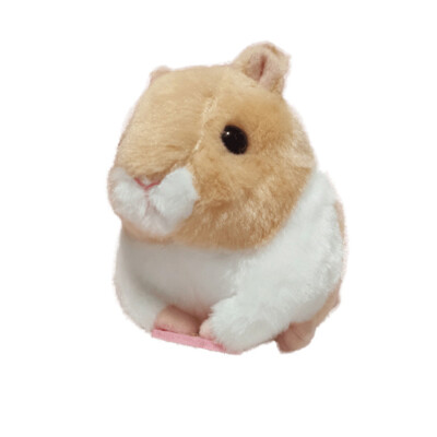 Electric Plush Toy Wagging Tail Walking Hamster Naughty Cute Gift Hamster  `sf