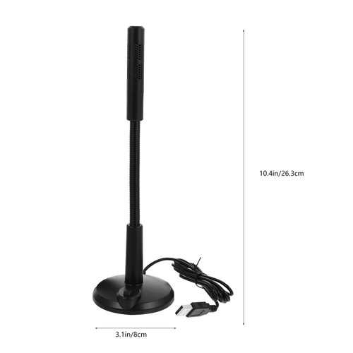 Laptop Microphone Desktop Gooseneck Microphone Usb Mic Streaming Mics Pc - 第 3/12 張圖片