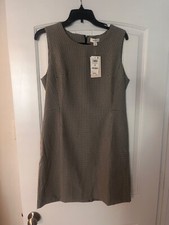 Work dress black and white 