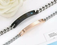 Bracciale Braccialetto Uomo Donna con nome incisione personalizzata idea regalo