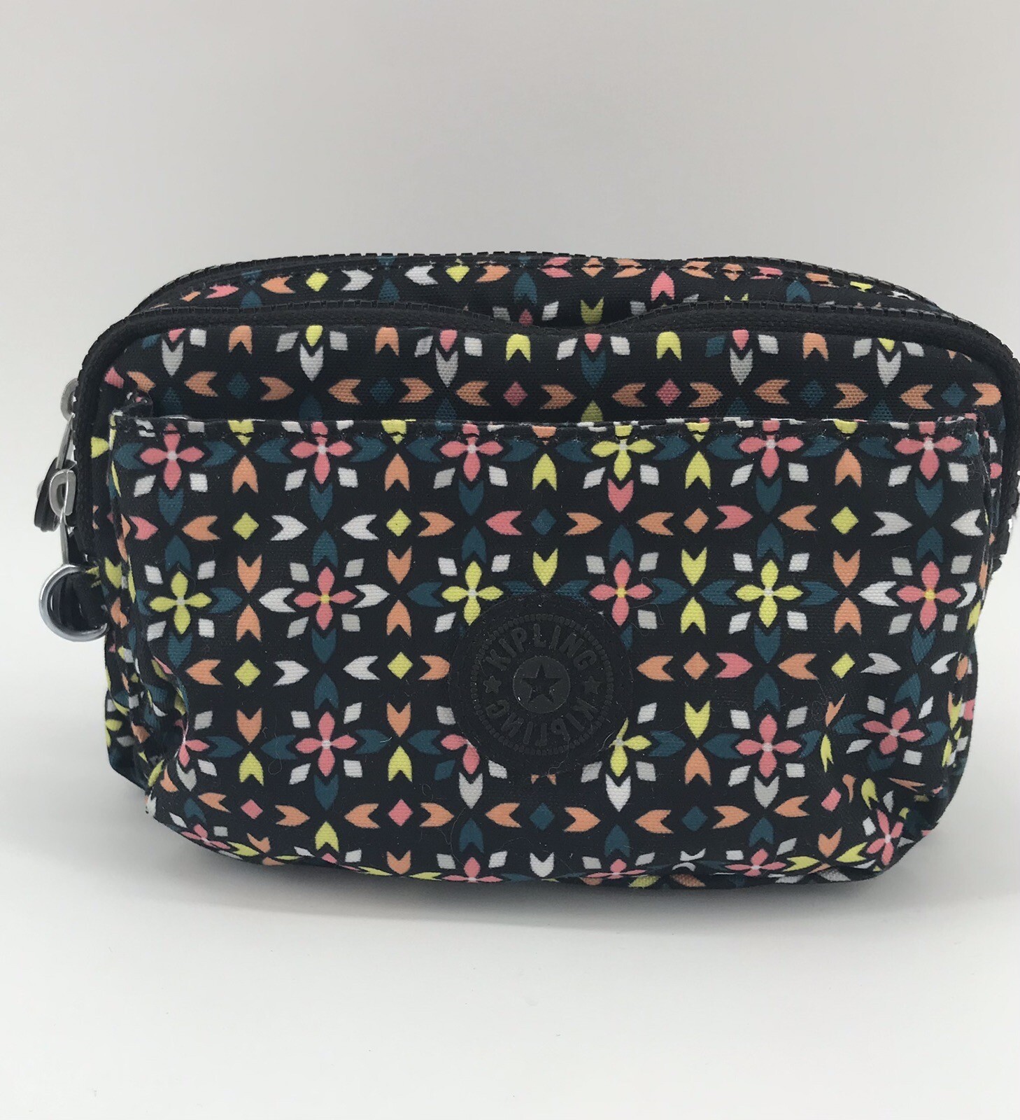 KIPLING Crossbody Belt Bag Convertible Clutch Black F… Gem