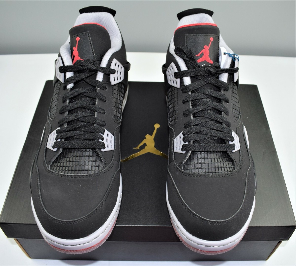 NIKE Air Jordan 4 G RETRO Golf IV Bred Black Red CU9981-002 Men's
