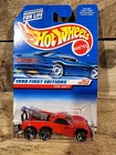 1998 Vintage Hot Wheels #658 First Editions 25/40 TOW JAM Red w/3 Spoke