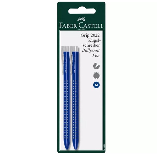 FaberCastell Grip 2022 Ballpoint Pen Blue Barrel Blue Ink
