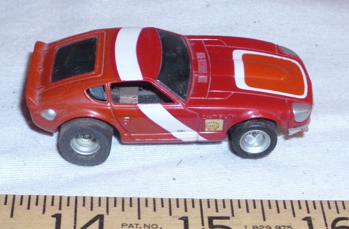 AURORA AFX DATSUN 280Z HO SLOT CAR 1970s IN RED & WHITE | eBay