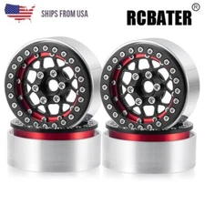 RCBATER Alloy 1.9 Beadlock Wheel Rims for 1:10 RC Crawler Axial SCX10 TRX4 etc