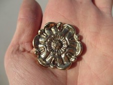 Flower Ormolu Furniture Hardware Rose Floral Mount Tudor Rose 4cm x1 -£4each