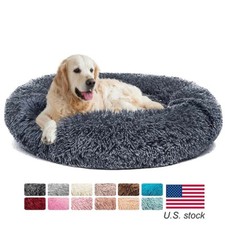 Donut Plush Dog Cat Bed Warm Soft Pet Cushion for Samll Large Dog Cat House