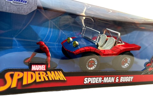 Jada Toys 33729 Marvel Spider-Man 1:24 Buggy Die-cast Car & 2.75" Figure - Picture 2 of 4