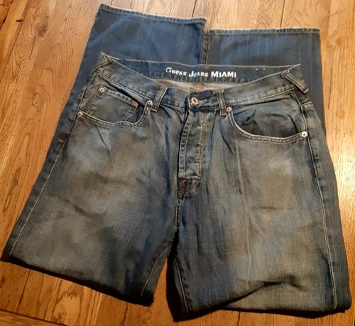 Guess Miami Button Fly Jeans Modele 33W x 30L (32 x 29) - 第 8/12 張圖片