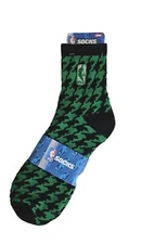 Nba Houndstooth 2006 Mens Large Basketball Socks Nb142983150 Green Blk