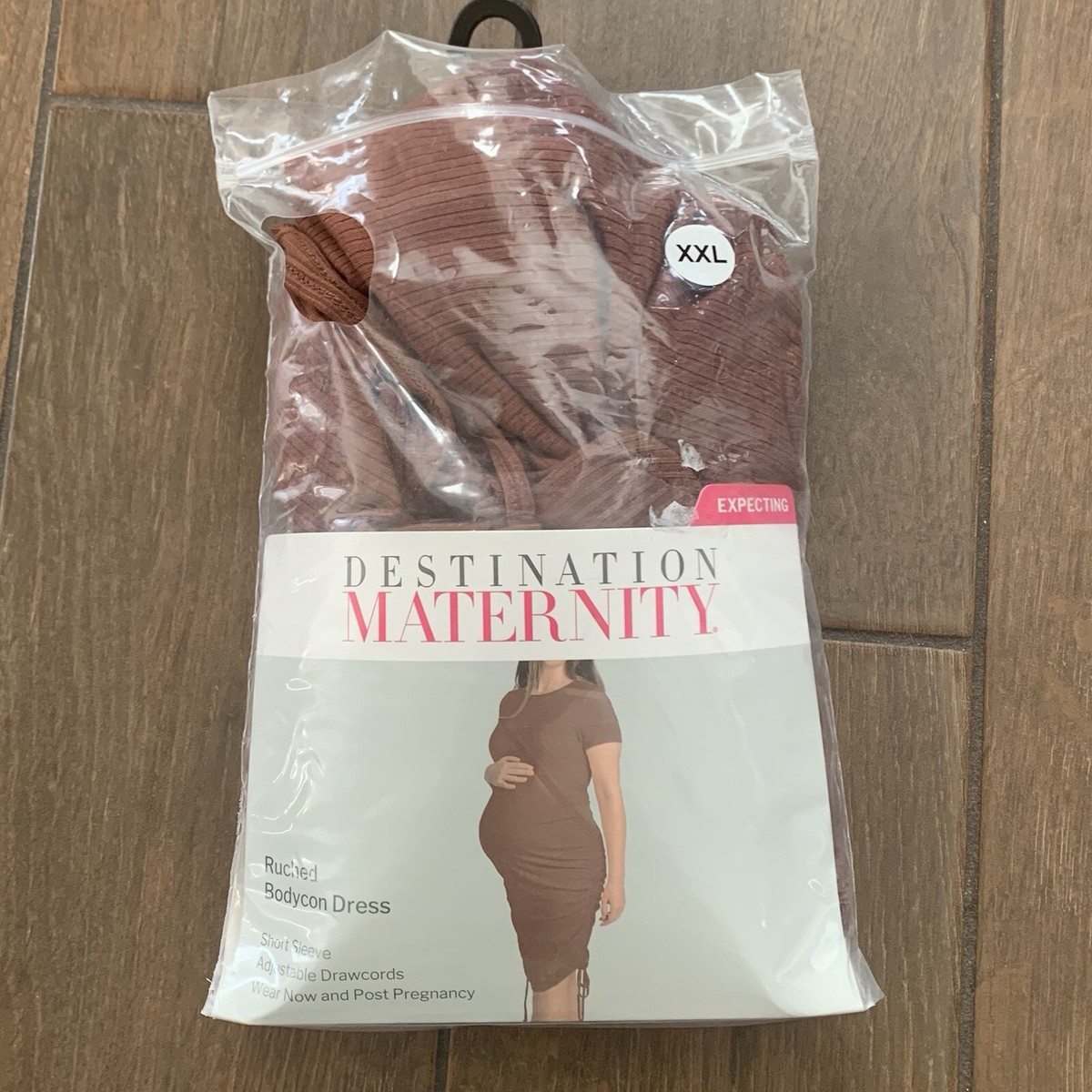 Destination Maternity Brown Ruched Bodycon Stretchy Maternity Dress sz XXL | eBay Destination Maternity Brown Ruched Bodycon Stretchy Maternity Dress sz XXL | eBay