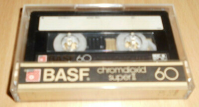 MC Musik Kassette BASF Chromdioxid Super II 60 Minuten 70er / 80er Jahre
