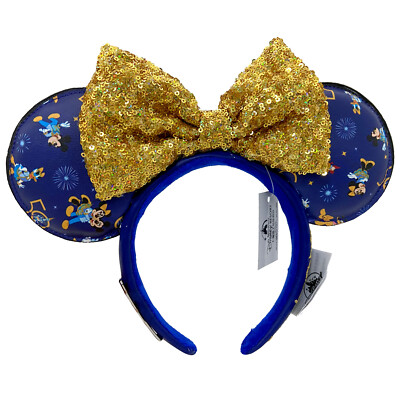Disney Parks Disney World 50th Anniversary Loungefly Minnie Ears Headband Walt Disney World Parks 50th Anniversary Loungefly Ears  main image 2