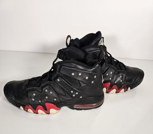 Nike Air Max sneakers scarpe uomo barkley nero universitario rosso taglia 8,5 atletiche - Foto 2 di 7