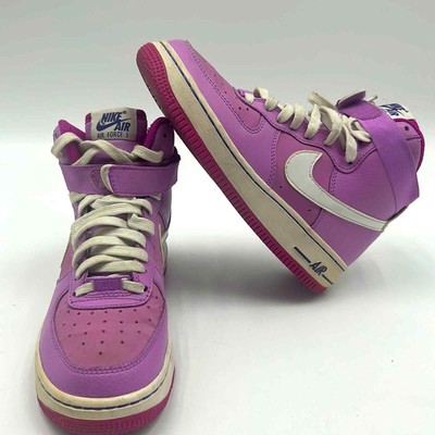 NIKE AIR FORCE HIGH YOUTH SIZE WOMEN'S SIZE ATHLETIC SHOES PINK  PURPLE