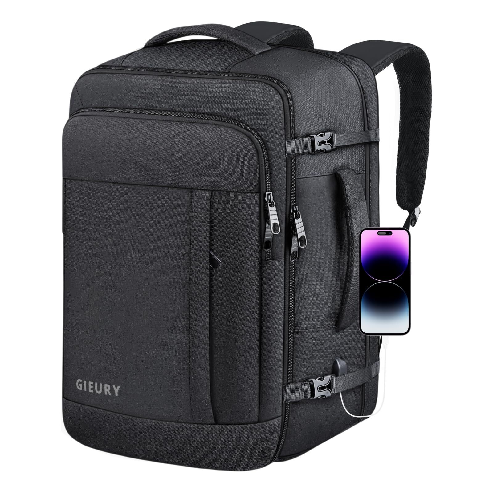 Travel Backpack, 30L Carry On Backpack, Flight Approved Personal Item Bag, La...