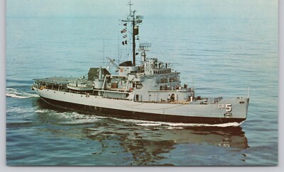 Postcard USS Staten Island AGB5 Navy Icebreaker
