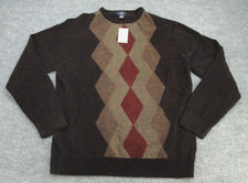 NEW Dockers Sweater Mens 2XL Multicolor Relaxed Fit Soft Pullover Adult XXL NWT