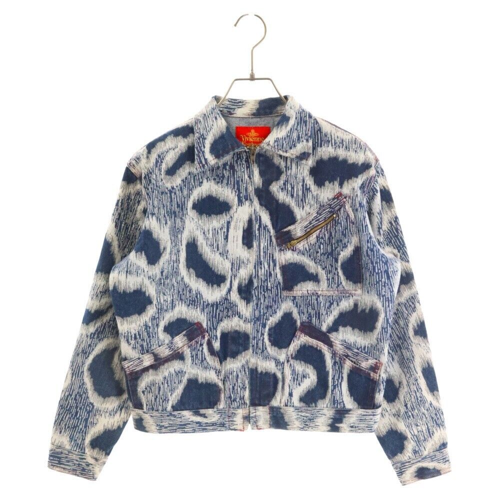 Vintage 90s Vivienne Westwood Archive Leopard Denim Jacket Vintage 90s Vivienne Westwood Archive Leopard Denim Jacket