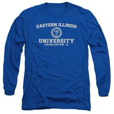 EIU Adult Long Sleeve T-Shirt Panthers Circle Logo, Royal Blue, S-3XL