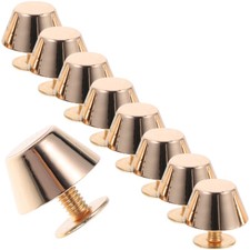 12Pcs Crafts Metal Purse Feet For Purse Handbag Bag Screws