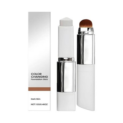 2-in-1 Color-Changing Foundation Stick Liquid Lightweight Moisturizing Brighteni