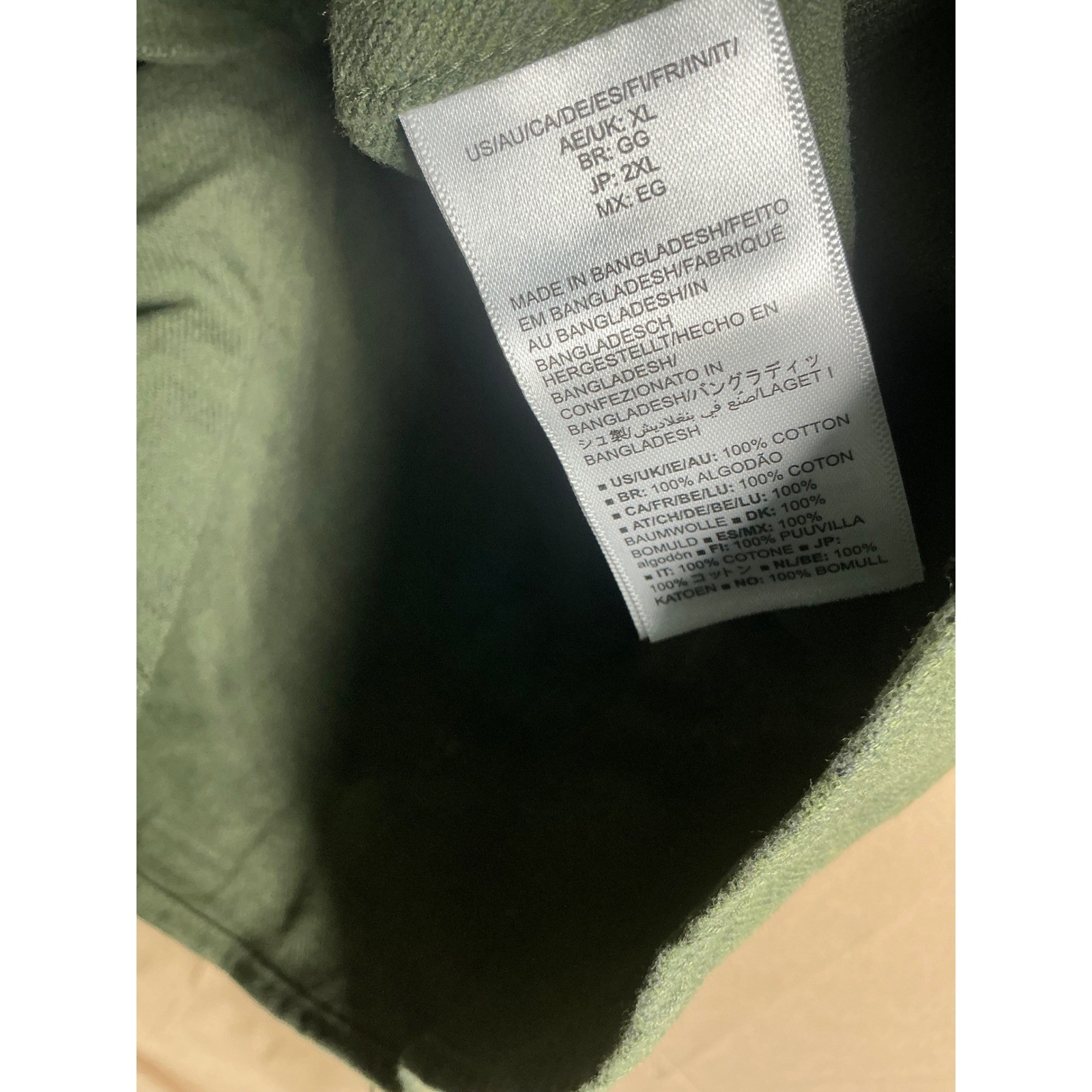 Amazon Essentials Mens Flannel Shirt Olive Green Regular Fit XL MAE25001FL18 thumbnail 9