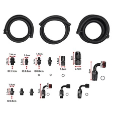 AN10 Power Steering Pump Hose Kit for GM LS Swap Pressure Return Line Universal√