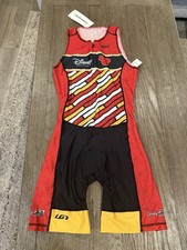 Women s Louis Garneau Disney Tri Suit Triathlon Kit Large Black Red