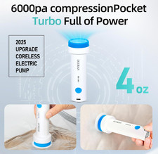 Cordless Electric Vacuum Pump USB Rechargeable for Storage Compression Bags -USA