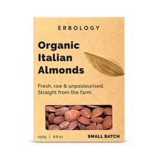 100% Organic Almonds 250g - Fresh, Raw and Unpasteurised - 250 g (Pack of 1) 